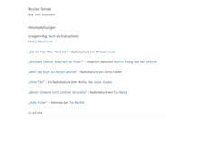 Tablet Screenshot of nicolassemak.de